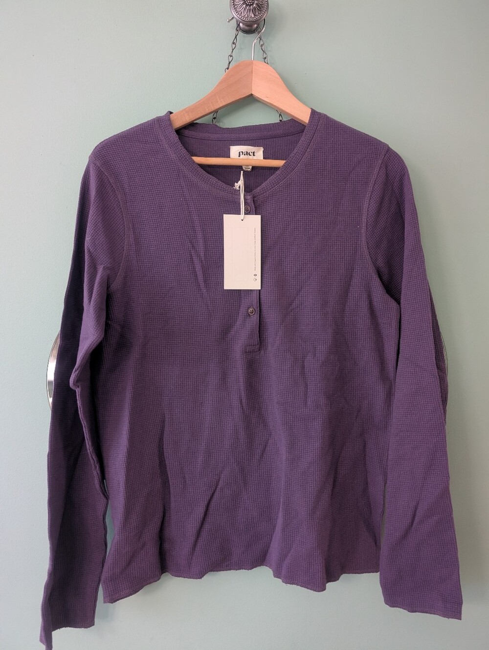 NWT Pact Apparel Henley Top